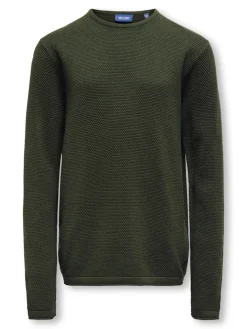 Only and Sons Junior Neulepuserot|Kaikki Neuleet>OSJPANTER REG CREW KNIT NOOS