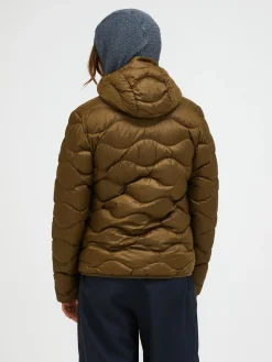 Peak Performance Talvitakit|Kevättakit>Naisten Kevytuntuvatakki, W Helium Down Hood Jacket Armeijanvihreä