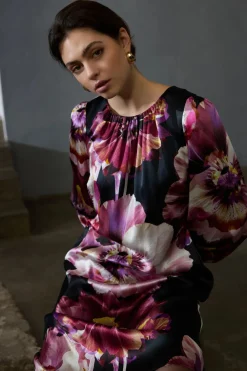 Philosophy Blues Original Mekot|Kaikki Mekot Ja Hameet>naisten mekko, SILKY PEPMO DRESS Punainen Kuosi