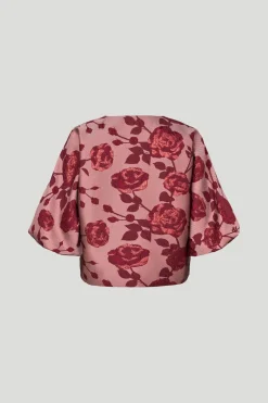 Philosophy Blues Original Bleiserit|Kevättakit>naisten bleiseri Maison Jacket, punainen kuosi