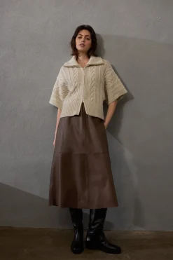 Philosophy Blues Original Hameet|Kaikki Mekot Ja Hameet>naisten hame, LAPA LEATHER SKIRT