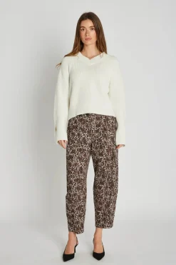 Philosophy Blues Original Suorat Housut Ja Kangashousut|Kaikki Housut Ja Farkut>naisten hosuut, LEOTANA PANTS Ruskea Kuosi