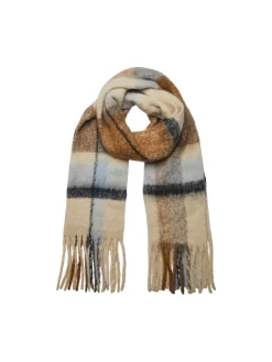 Pieces Huivit|Kaikki Asusteet>Kaulaliina Bea Long Scarf Noos Beige Kuosi