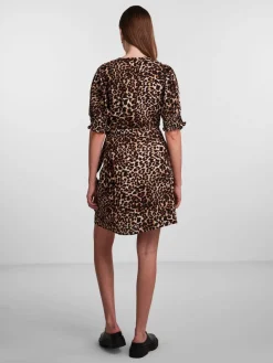 Pieces Mekot|Kaikki Mekot Ja Hameet>mekko, PCTALA 2/4 WRAP DRESS Ruskea Kuosi