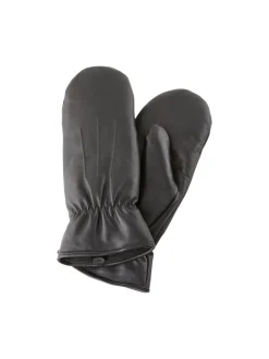 Pieces Kaikki Asusteet>Naisten Nahkarukkaset, Nellie Leather Mittens Musta 99 000