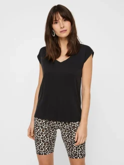 Pieces T-Paidat|Kaikki Paidat>, Naisten T-paita, Pckamala Tee Noos Bc Musta