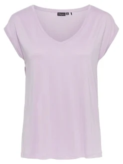 Pieces T-Paidat|Kaikki Paidat>, Naisten T-paita, Pckamala Tee Noos Bc Liila
