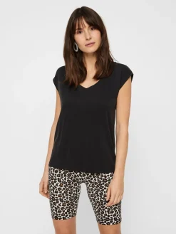 Pieces T-Paidat|Kaikki Paidat>, Naisten T-paita, Pckamala Tee Noos Bc Musta