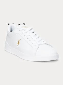 Polo Ralph Lauren Tennarit Ja Lenkkarit|Kaikki Kengät>kengät, HRT CT II SNEAKERS LOW WHITE GOLD