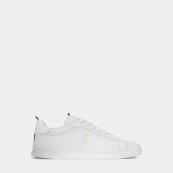 Polo Ralph Lauren Tennarit Ja Lenkkarit|Kaikki Kengät>kengät, HRT CT II SNEAKERS LOW WHITE GOLD