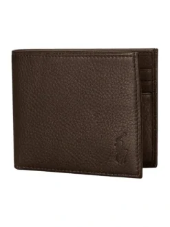 Polo Ralph Lauren Lompakot>lompakko, PEBBLED BILLFOLD LEATHER WALLET