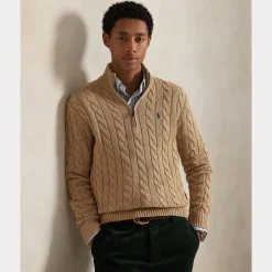 Polo Ralph Lauren Neulepuserot|Kaikki Neuleet>Miehet Neulepusero Cotton Cable LS Half Zip
