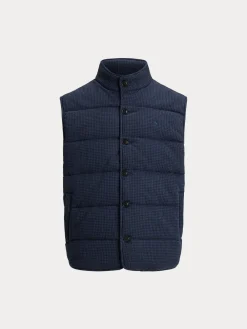 Polo Ralph Lauren Talvitakit|Kevättakit>Miesten liivi Houndstooth Print Estate Rib, sininen