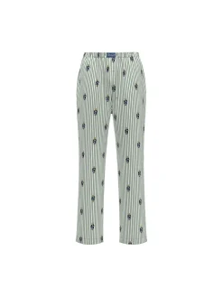 Polo Ralph Lauren Pyjamat Ja Yöhousut|Kaikki Alusasut Ja Pyjamat>miesten pyjamahousut Polo Bear Striped Cotton Pajama Pant,