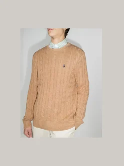 Polo Ralph Lauren Neulepuserot|Kaikki Neuleet>miesten kaapelineule, CABLE KNIT COTTON SWEATER