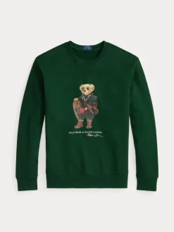 Polo Ralph Lauren Collegepaidat|Kaikki Paidat>miesten collegepaita Long Sleeve Polo Bear Fleece Sweatshirt,