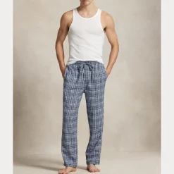 Polo Ralph Lauren Pyjamat Ja Yöhousut|Kaikki Alusasut Ja Pyjamat>miesten pyjamahousur Cotton Flannel Pajama Pant,