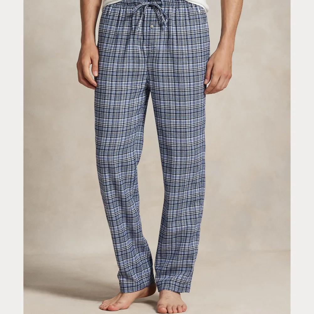 Polo Ralph Lauren Pyjamat Ja Yöhousut|Kaikki Alusasut Ja Pyjamat>miesten pyjamahousur Cotton Flannel Pajama Pant,