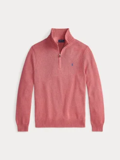 Polo Ralph Lauren Neulepuserot|Kaikki Neuleet>miesten neulepaita Cotton Hlaf Zip Pullover,