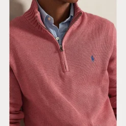 Polo Ralph Lauren Neulepuserot|Kaikki Neuleet>miesten neulepaita Cotton Hlaf Zip Pullover,