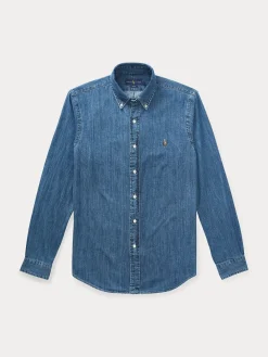 Polo Ralph Lauren Kauluspaidat|Kaikki Paidat>miesten kauluspaita, DENIM SHIRT Indigo