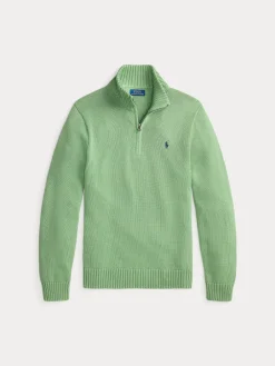 Polo Ralph Lauren Neulepuserot|Kaikki Neuleet>miesten neulepaita Cotton Hlaf Zip Pullover,