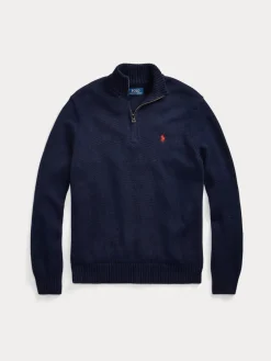 Polo Ralph Lauren Neulepuserot|Kaikki Neuleet>miesten neule, COTTON HALF ZIP PULLOVER