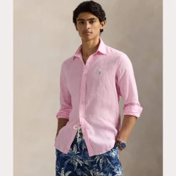 Polo Ralph Lauren Kauluspaidat|Kaikki Paidat>miesten kauluspaita, POLO LINEN SHIRT LS CUSTOM FIT