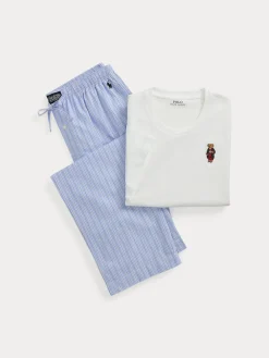 Polo Ralph Lauren Pyjamat Ja Yöhousut|Kaikki Alusasut Ja Pyjamat>miesten pyjama SHORT SLEEP PYJAMA SLEEP SET BEAR,