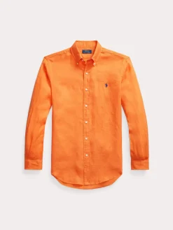 Polo Ralph Lauren Kauluspaidat|Kaikki Paidat>miesten kauluspaita, POLO LINEN SHIRT LS CUSTOM FIT