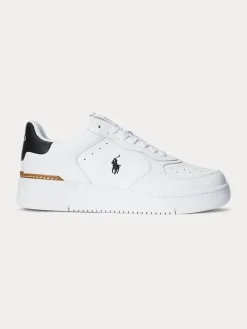 Polo Ralph Lauren Tennarit Ja Lenkkarit|Kaikki Kengät>Miesten Kengät, MASTERS CRT-SNEAKERS-LOW TOP LACE BLACK WHITE
