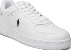 Polo Ralph Lauren Tennarit Ja Lenkkarit|Kaikki Kengät>Miesten Kengät, MASTERS CRT-SNEAKERS-LOW TOP LACE BLACK WHITE