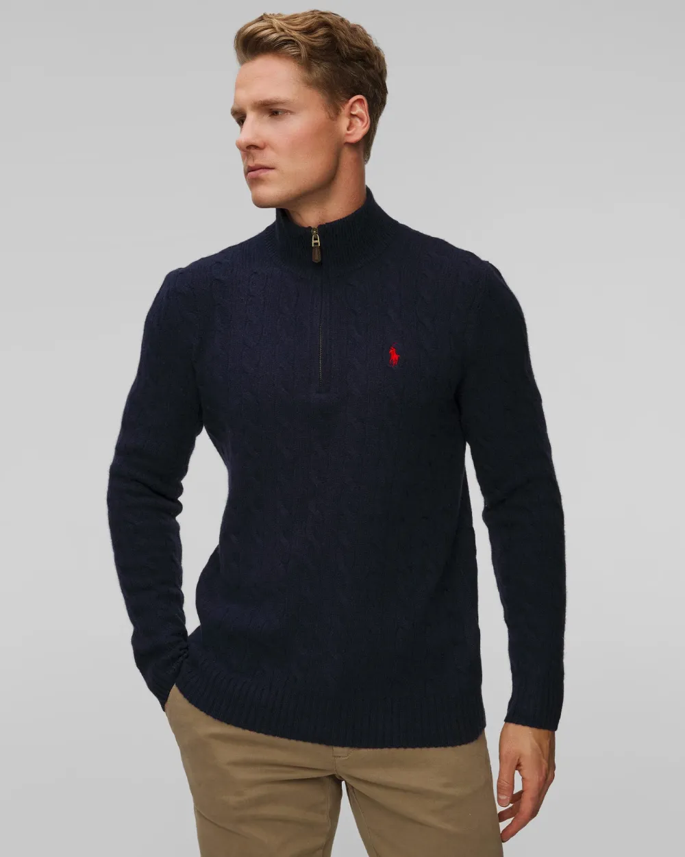 Polo Ralph Lauren Neulepuserot|Kaikki Neuleet>Miesten Neulepusero, CABLE-KNIT WOOL-CASHMERE SWEATER