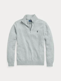 Polo Ralph Lauren Neulepuserot|Kaikki Neuleet>miesten neulepaita Cotton Hlaf Zip Pullover,