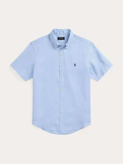 Polo Ralph Lauren Kauluspaidat|Kaikki Paidat>miesten lyhythihainen kauluspaita, POLO LINEN SHIRT SS CUSTOM FIT