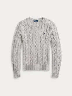 Polo Ralph Lauren Neulepuserot|Kaikki Neuleet>naisten neulepusero, SWEATER-PULLOVER Vaaleanharmaa