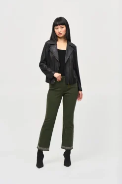 Ribkoff Kevättakit|Nahkatakit>Naisten Takki, FOILED KNIT MOTO JACKET