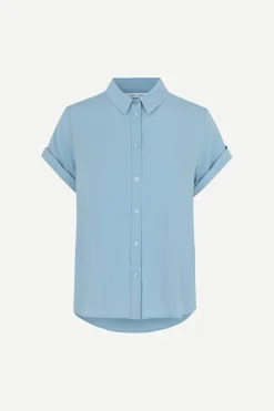 Samsoe Samsoe Paitapuserot|Kaikki Paidat>Samsoe and Samsoe, Naisten Lyhythihainen Kauluspaita, Majan Ss Shirt 9942