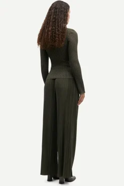 Samsoe Samsoe Suorat Housut Ja Kangashousut|Kaikki Housut Ja Farkut>Samsoe and Samsoe Naisten Housut, UMA TROUSERS 10167 Armeijanvihreä