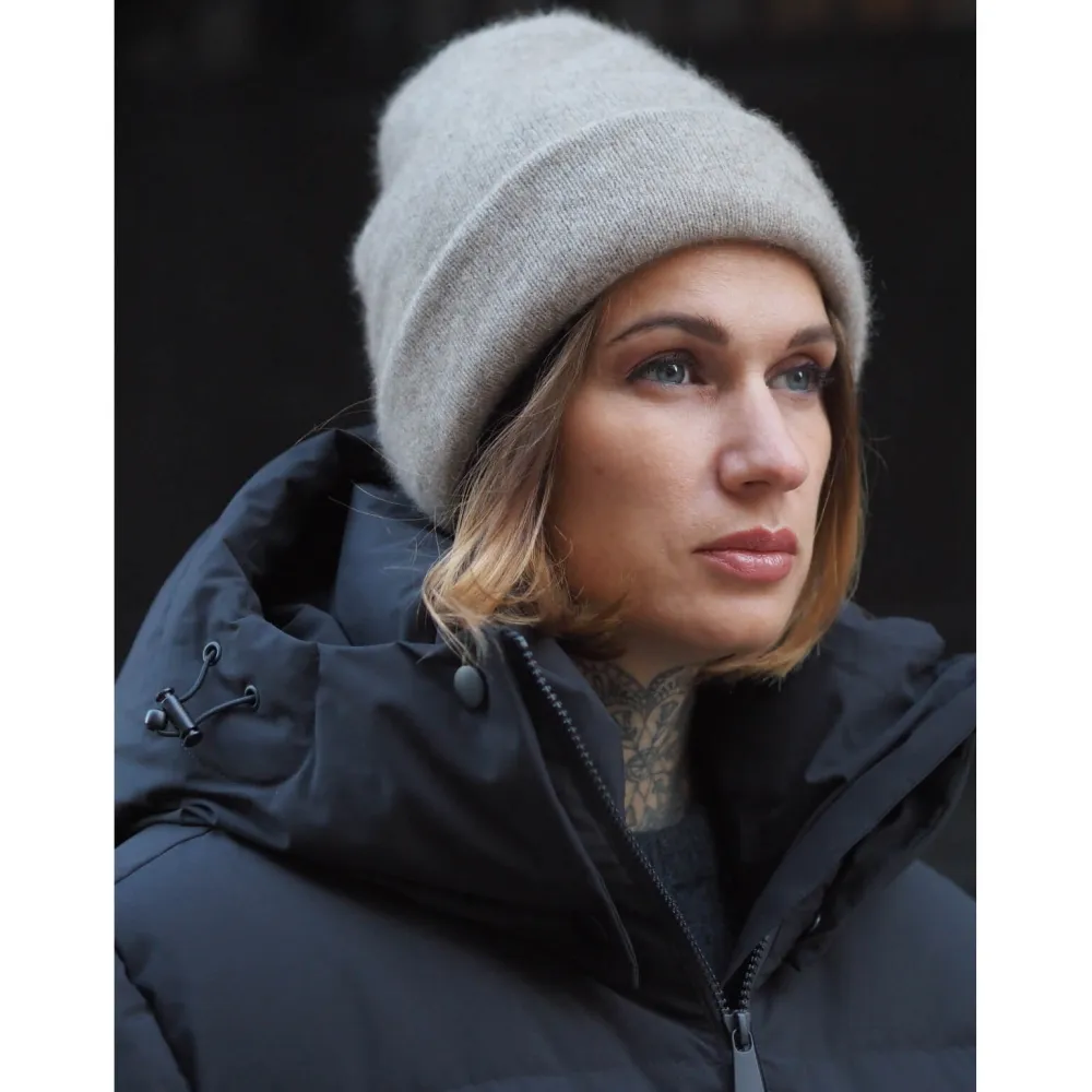 Sauso Pipot|Kaikki Päähineet>pipo, SAANA UNISEX DOUBLE BEANIE Vaaleanharmaa