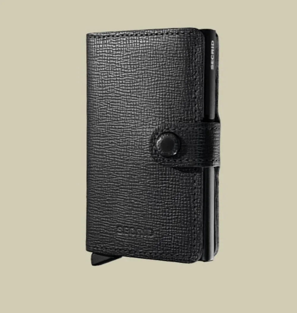 Secrid Lompakot|Kaikki Asusteet>Korttikotelo, MINIWALLET CRISPLE BLACK MC BLACK