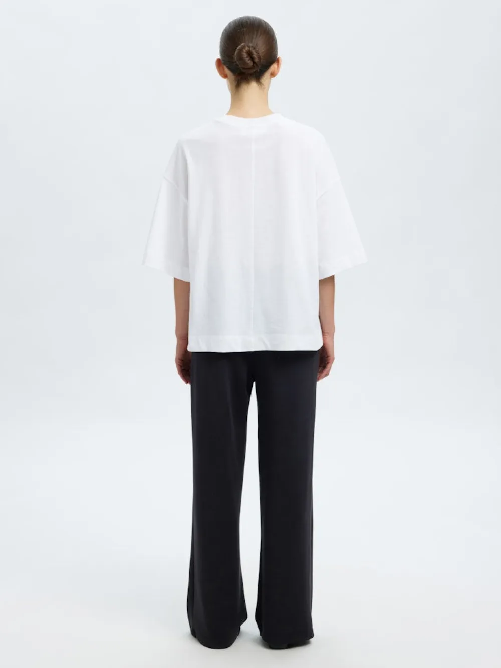 Selected Femme Suorat Housut Ja Kangashousut|Kaikki Housut Ja Farkut>K-SLFTENNY RELAXED PANTS, musta