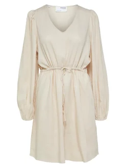Selected Femme Mekot|Kaikki Mekot Ja Hameet>mekko, SLFVIVA LS SHORT LINEN DRESS
