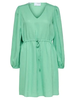 Selected Femme Mekot|Kaikki Mekot Ja Hameet>mekko, SLFVIVA LS SHORT LINEN DRESS