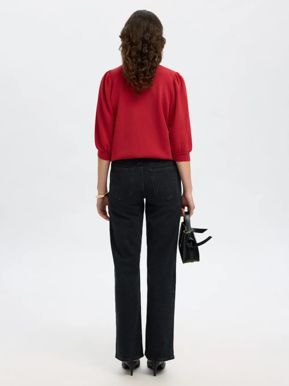 Selected Femme Collegepaidat|Kaikki Paidat>naisten collegepaita SLFTENNY 3/4 SWEAT TOP NOOS,