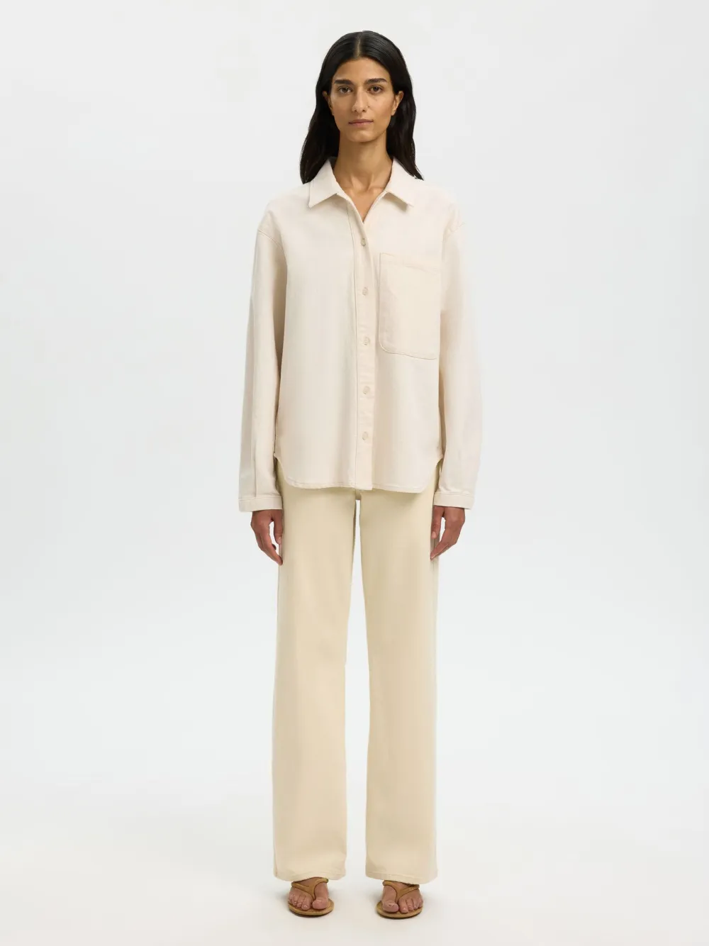 Selected Femme Paitapuserot|Kaikki Paidat>naisten farkkupaita SLFRELAXED Ebba Denim Shirt,