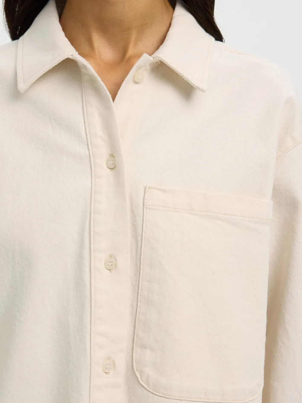 Selected Femme Paitapuserot|Kaikki Paidat>naisten farkkupaita SLFRELAXED Ebba Denim Shirt,