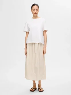 Selected Femme Hameet|Kaikki Mekot Ja Hameet>naisten hame, SLFMELLI HW ANKLE SKIRT