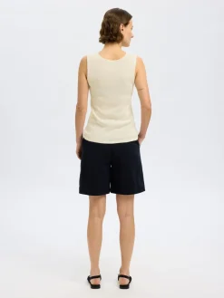 Selected Femme Topit|Kaikki Paidat>naisten hihaton toppi, SLFMOON SUS SL KNIT TOP