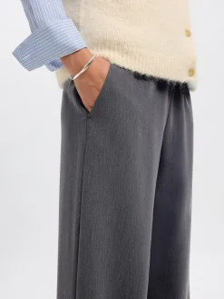 Selected Femme Suorat Housut Ja Kangashousut|Kaikki Housut Ja Farkut>naisten housut SLFPATRICIA MW WIDE PANT B,